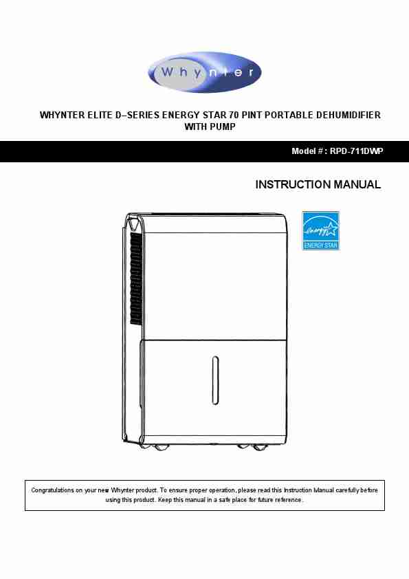 Classic Dehumidifier 30 Pint Manual-page_pdf